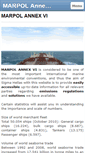Mobile Screenshot of marpol-annex-vi.com